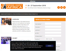 Tablet Screenshot of mediceastafrica.com